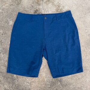 Faherty All Day Shorts Mens 34 Blue Hybrid Quick Dry Performance Stretch